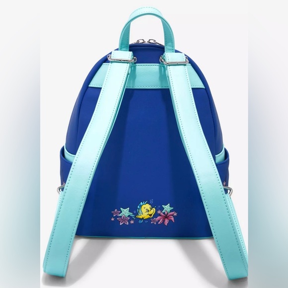 Loungefly Disney The Little Mermaid Under The Sea Mini Backpack New - Picture 3 of 10